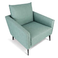 Green armchair on a white background